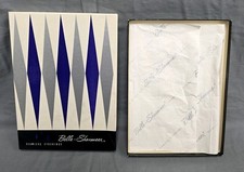 Vtg Belle-Sharmeer Seamless Stockings BOX ONLY Paper Covered Tissue 9-1/2 Knee