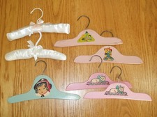 Vintage Children's Clothes Hangers Wooden and Padded You Choose.