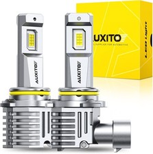AUXITO 9006/HB4 Bulbs, 30000LM Brightness 6500K White, 1:1 Mini Size, Non-Polari