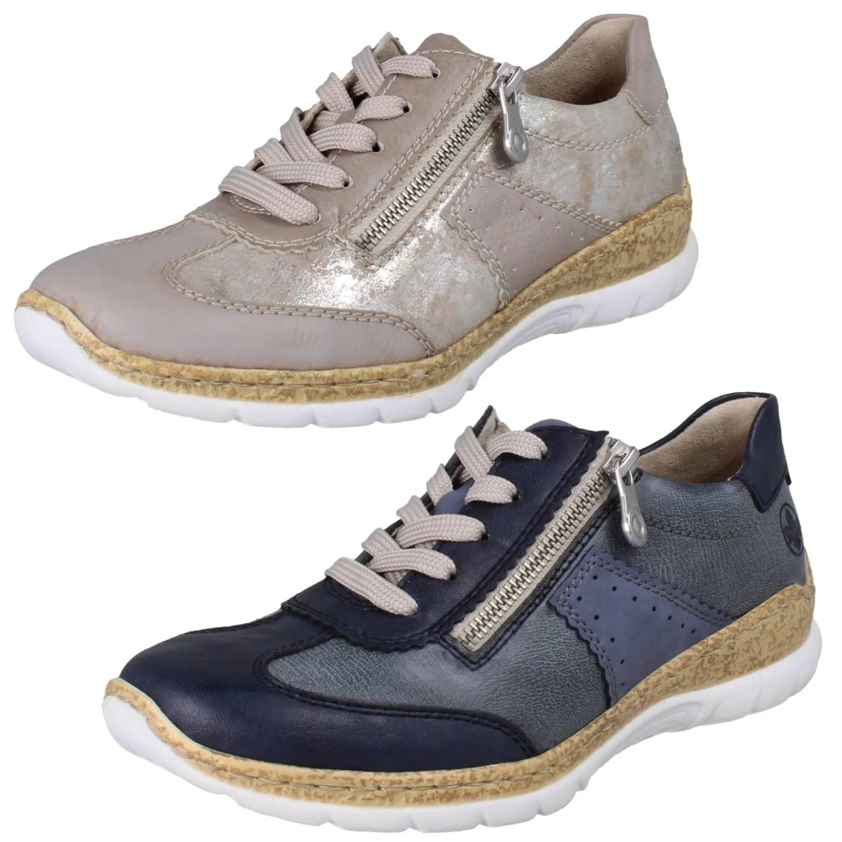 Rieker 52528-52 Mint | derbies vert printemps été - TROIS PAR 3