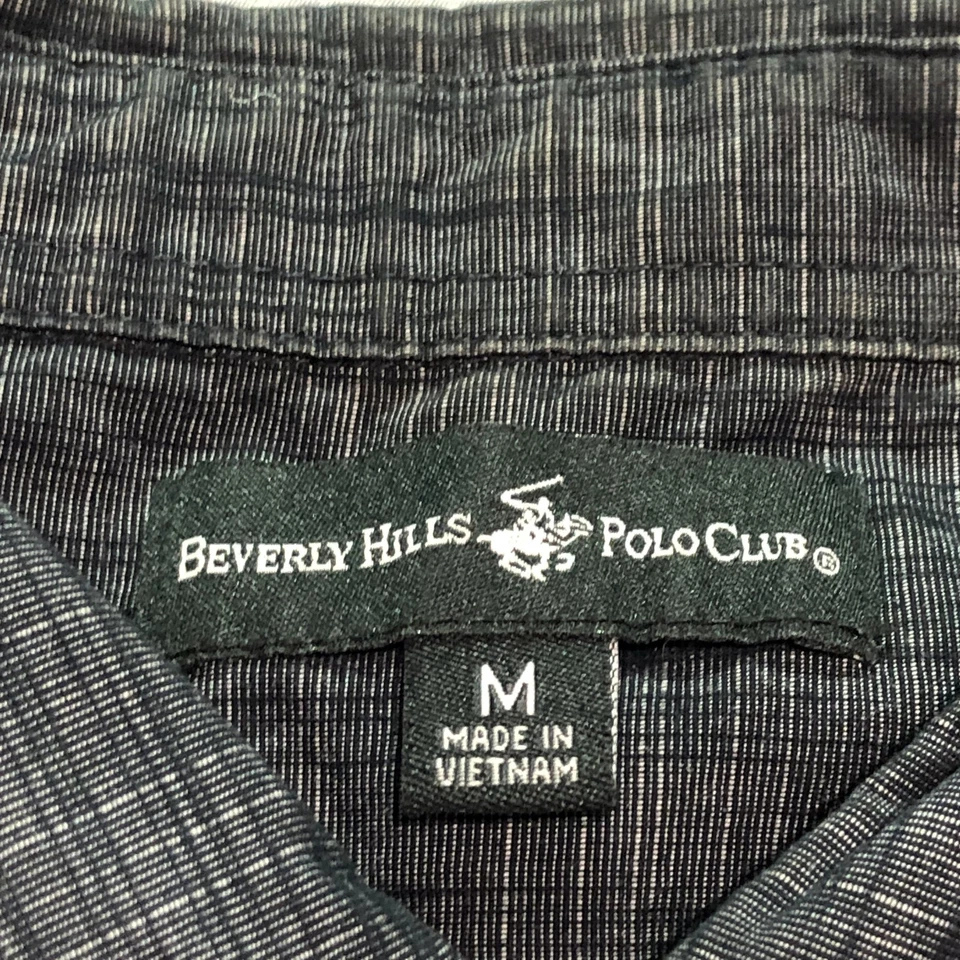 Мужская рубашка на пуговицах M бизнес минималистский офис вестерн меланж уголь - Изображение 2 из 4