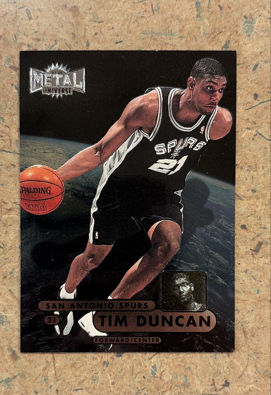 1997-98 Metal Universe Championship Preview - Tim Duncan #72 (RC)