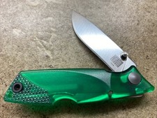 Ontario Wraith Lockback Ice Series Translucent Green 1.4116 Pocket Knife