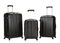Rockland Luggage London 3-piece Hardside Spinner Sonic Upright Set Black Rockland Luggage London 3-piece Hardside Spinner Sonic Upright Set Black