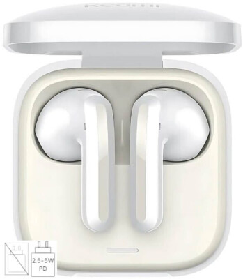 Xiaomi Redmi Buds 6 Active Headset weiß Earbuds True Wireless bis 30 Stunden