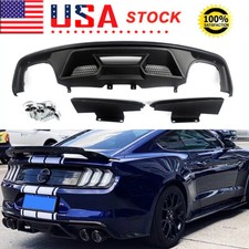 For 2015-2017 Ford Mustang Gt500 Style Rear Bumper Lip Quaddual Diffuser Cover For 2015-2017 Ford Mustang Gt500 Style Rear Bumper Lip Quaddual Diffuser Cover