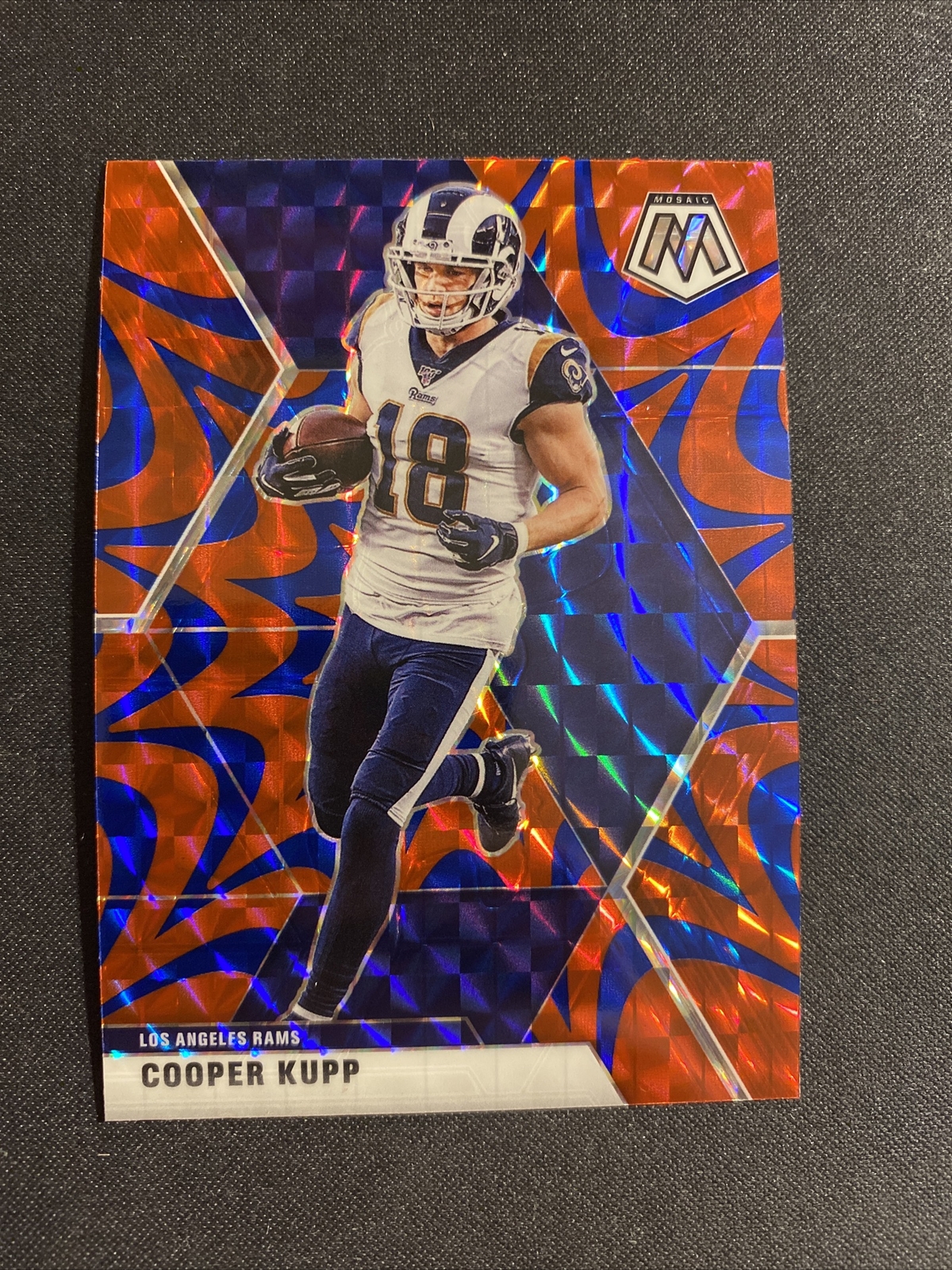 2020 Panini Mosaic Reactive Blue Prizm Cooper Kupp #116 Rams