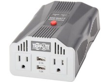 Tripp Lite 400W Car Power Inverter with 2 Outlets  2 USB Charging Ports, Ultra-