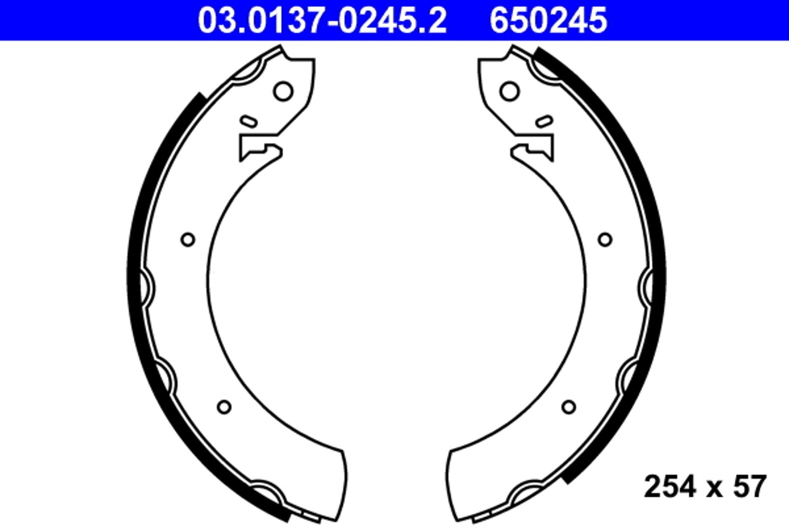 Patins de frein DB MB100 2.4 D 88-96 mâchoires de tambour arrière W631