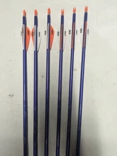 6 Easton Genesis NASP 1820 Aluminum Arrow w/ Bohning Heat Vanes, Nocks, & Points