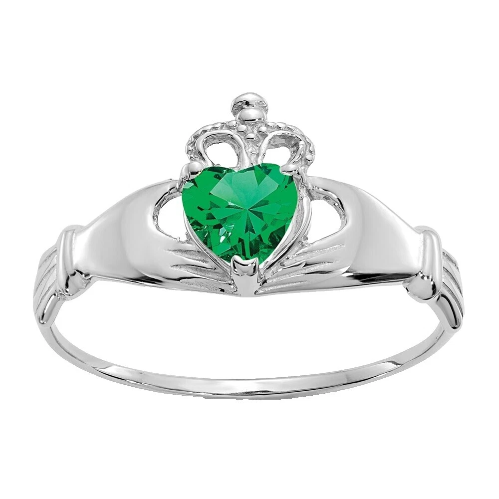 Anillos de moda de 7,5 anillos enchapados en oro blanco