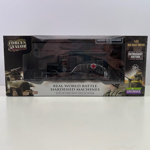Forces of Valor 80076 German 4x4 Ambulance France 1940 Unimax 1:32 Die Cast NEW