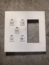 LiteTouch Control Station Keypad Savant - 2-Gang Plate - 5 Button Light Almond