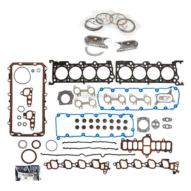 Juego completo de juntas rodamientos anillos aptos para Ford Expedition F150 F250 1999 5,4 L SOHC Foto 2 de 4
