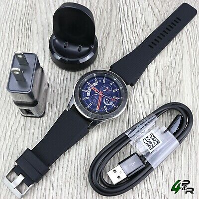 Samsung Galaxy Watch SM-R800 Smartwatch 46mm Stainless Steel - Silver | eBay
