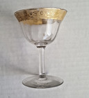 STEMWARE Lot of 17 Glass Gold Etched Trim Various Sizes Sherry Wine Champagne — photo 3
