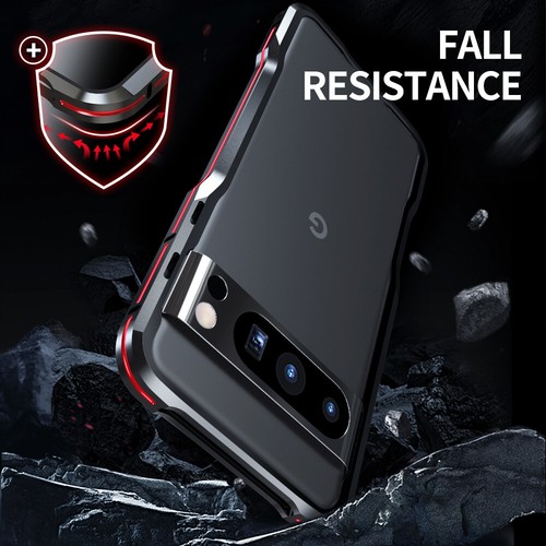 For Google Pixel 8 Pro Aluminum Metal Rugged Frame Bumper Protective Armor Case - Photo 5 sur 15