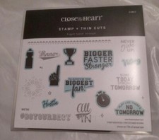 Close to my Heart CTMH - Bigger Faster Stronger - Stamp Thin Cuts Z4667 NEW