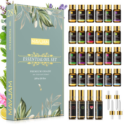 MAYJAM Essential Oils Blends 28Pcs/Set Aromatherapy Gift Kit Pack for Humidifier