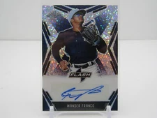WANDER FRANCO 2020 LEAF FLASH ROOKIE RC AUTOGRAPH AUTO #48/50- RAYS!!