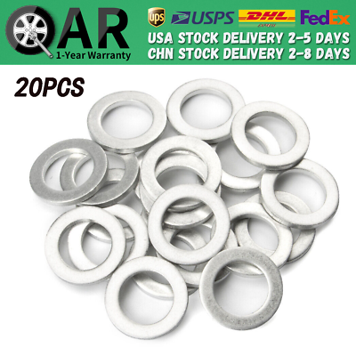 #ad 20PCS FOR HONDA ACURA 14MM TRANSMISSION OIL DRAIN PLUG CRUSH WASHERS 94109 14000 $3.31