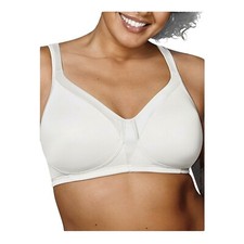 Playtex 18 Hour Bra 4803 Wire Free Size 38DDD White 4 Way Support Soft Smoothin