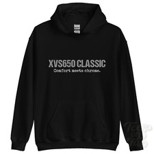 XVS650 CLASSIC: Comfort meets chrome hoodie motorcycle biker