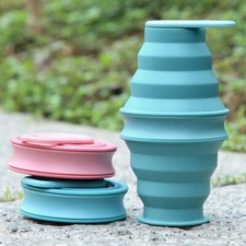 500ml Collapsible Silicone Drink Outdoor Sport Travel Run Foldable Water Bottle