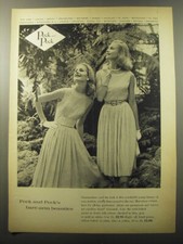 1960 Peck & Peck Dresses Advertisement - Peck and Peck's bare-arm beauties