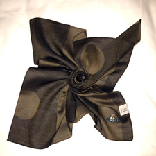 Vivienne Westwood Handkerchief - Bars and Circles / Brown on Brown