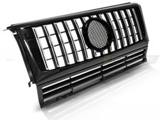 Frontgrill Mercedes G-Klasse W463 ab 1990 bis 2012 Look W464 G63 Chrom Schwarz