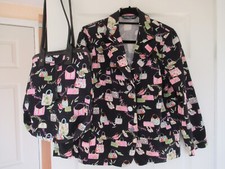Italian Designer Marina Rinaldi Stunning Jacket And Matching Bag