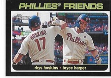 2020 Heritage Baseball HN Combo Cards Phillies Friends Phillies