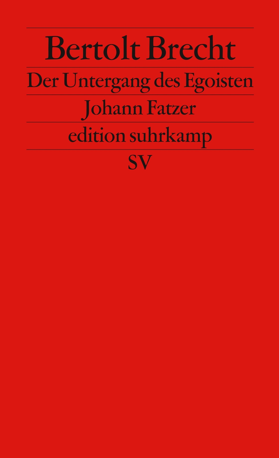 Thumbnail - Untergang Des Egoisten Johann Fatzer Bertolt Brecht