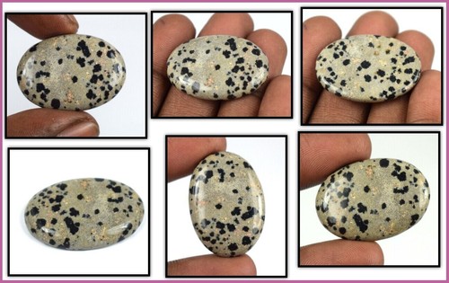 Cabochon naturale diaspro dalmata messicano guarigione miscela pietre portafortuna certificato - Foto 21 di 44