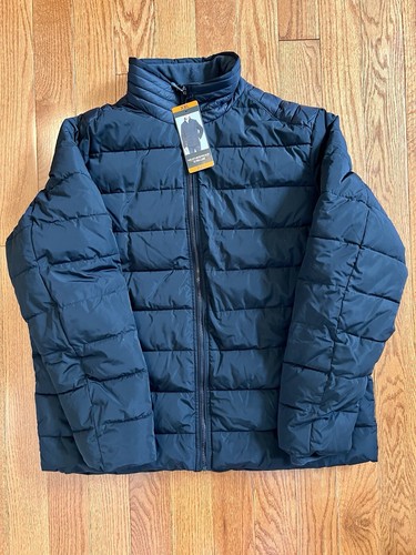 Waterproof Eco Insulation Wind Repellant Mens Winter Black Jacket Size XXL