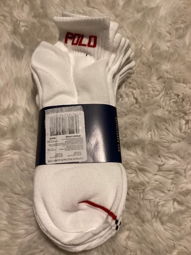 Polo Ralph Lauren Classic Sport 6 Pair Quarter Cut / no show Socks - Picture 14 of 55