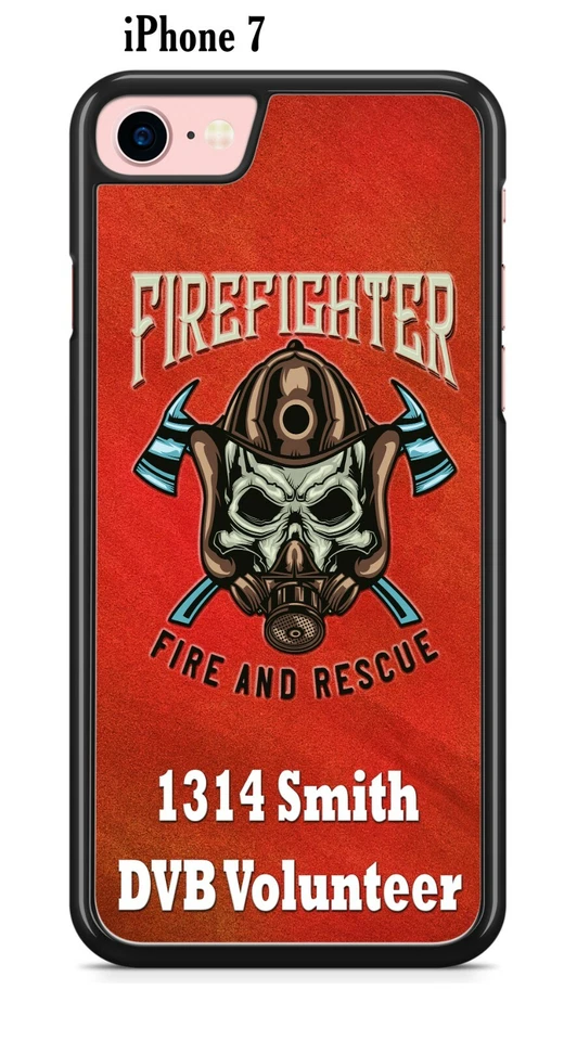 Funda de teléfono Firefighter Fire & Rescue Team Heroes para iPhone i12 Samsung s20 LG Foto 3 de 4