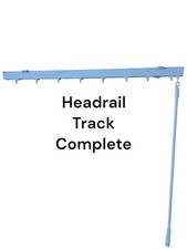 Vertical Blind Headrail Track 3.5" 89mm Made To Measure Metal Headrails White