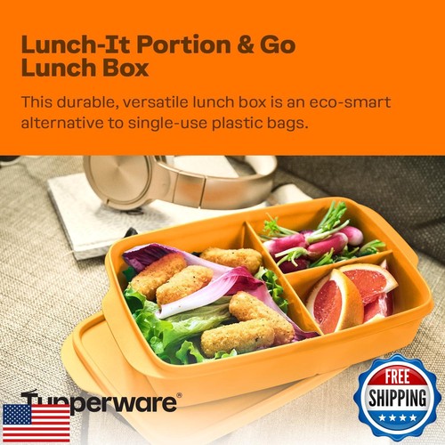Tupperware Lunch-It Portion and Go Lunch Box Food Storage Container, Dishwash - Picture 2 of 5