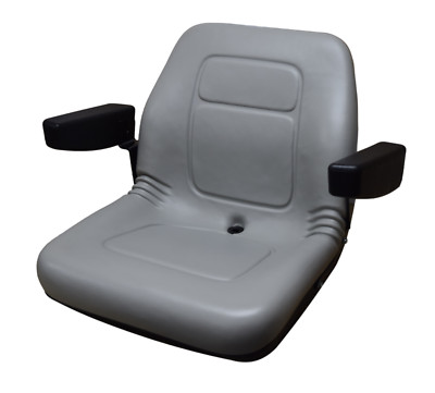 Gray High Back Lawn Mower Seat Armrests Bobcat Dixie Snapper Toro Exmark Bad Boy