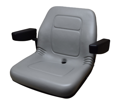 Gray High Back Lawn Mower Seat Armrests Bobcat Dixie Snapper Toro
