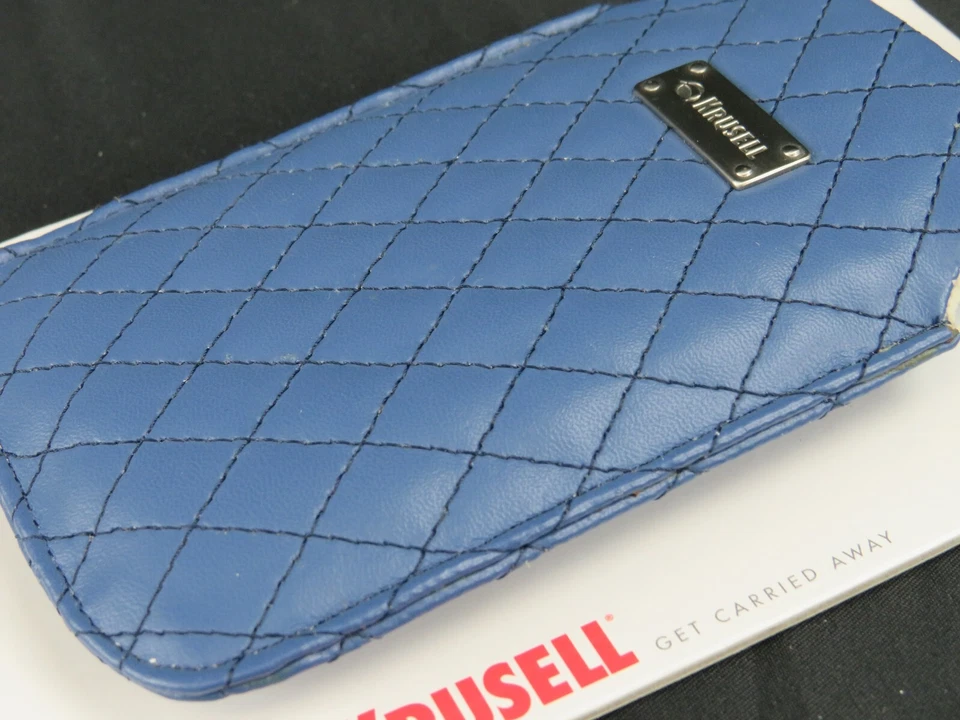 Funda de cuero Krusell Avenyn | Bolsa móvil | Azul | Diseño sueco Foto 3 de 4