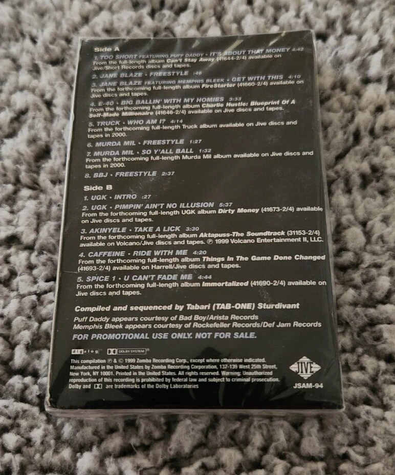 Jive Rap Sampler SEALED PROMO CASSETTE - Image 3 of 3