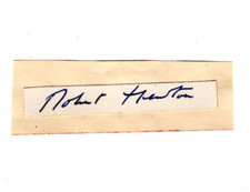 Robert Newton (1905-1956) Signed Clip / Autographed Actor "Pirate Speech" +Photo