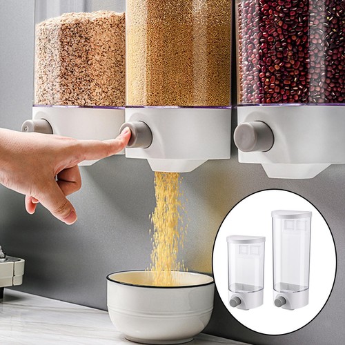 Distributeur De Nourriture Sèche 6 Cases - 650 Ml Par Compartiment, Rotatif, Blanc