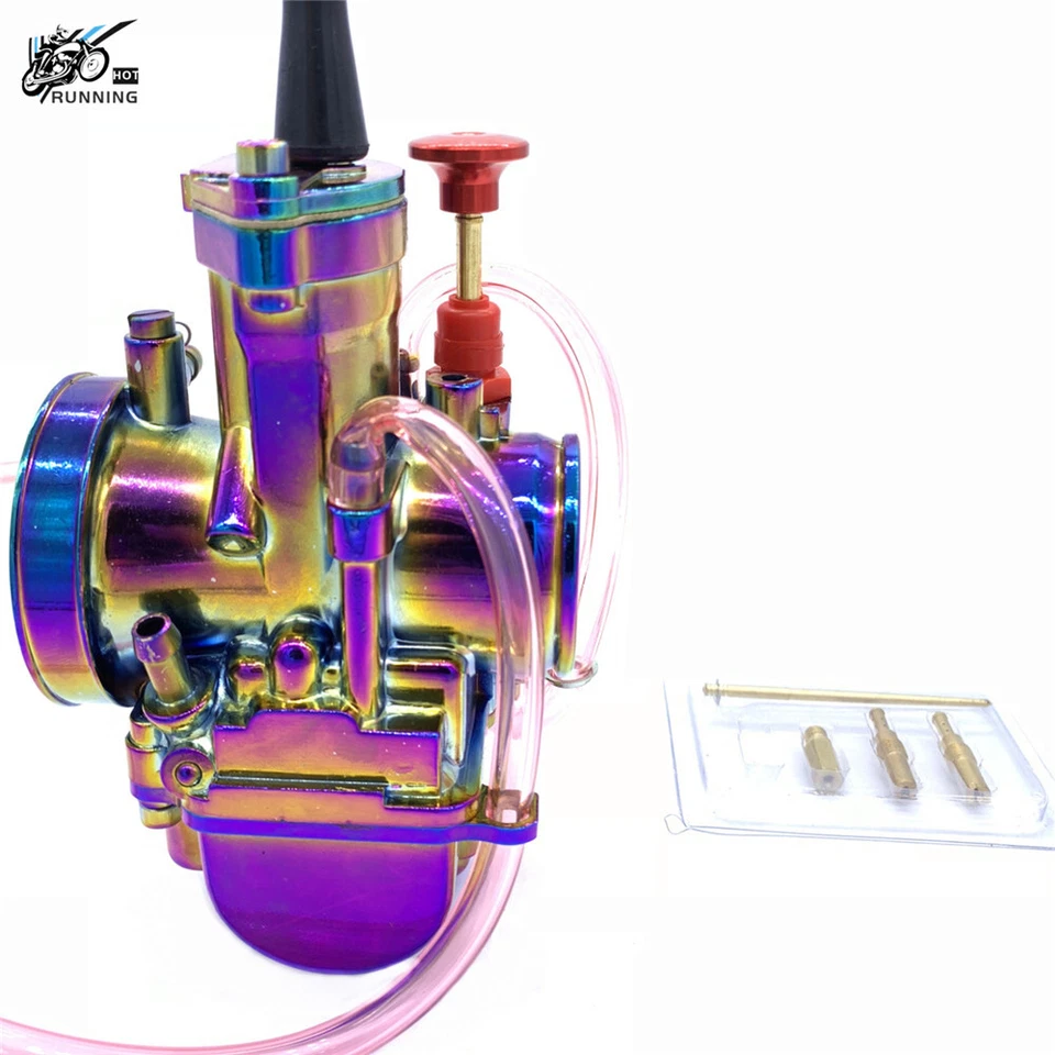 Carburador PWK32 y filtro de aire rojo para Yamaha YZ85 YZ100 YZ125 YZ175 YZ80 Foto 4 de 4