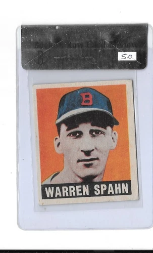1948 Leaf Warren Spahn #32 BGS 5.0 RAW CARD REVIEW