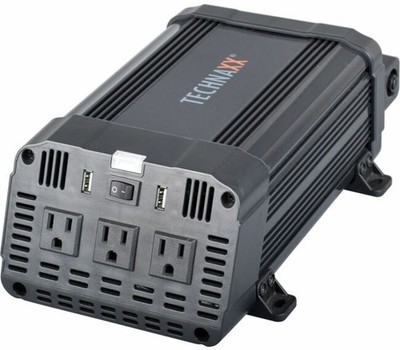Technaxx - 5044 - Technaxx Power Inverter 1200W TE16 - Input Voltage: 12 V DC,