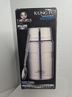 Cookinex KF-5400 Kung Fu Master Stainless Steel Food Jug  With Spoon